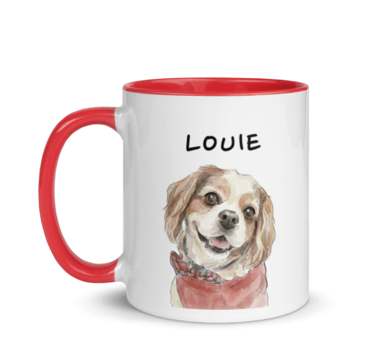 Watercolor portrait of Louie